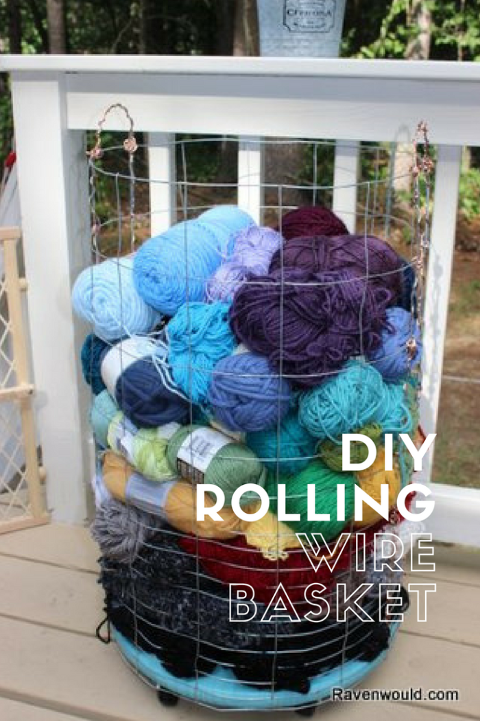 DIY Rolling Wire Basket